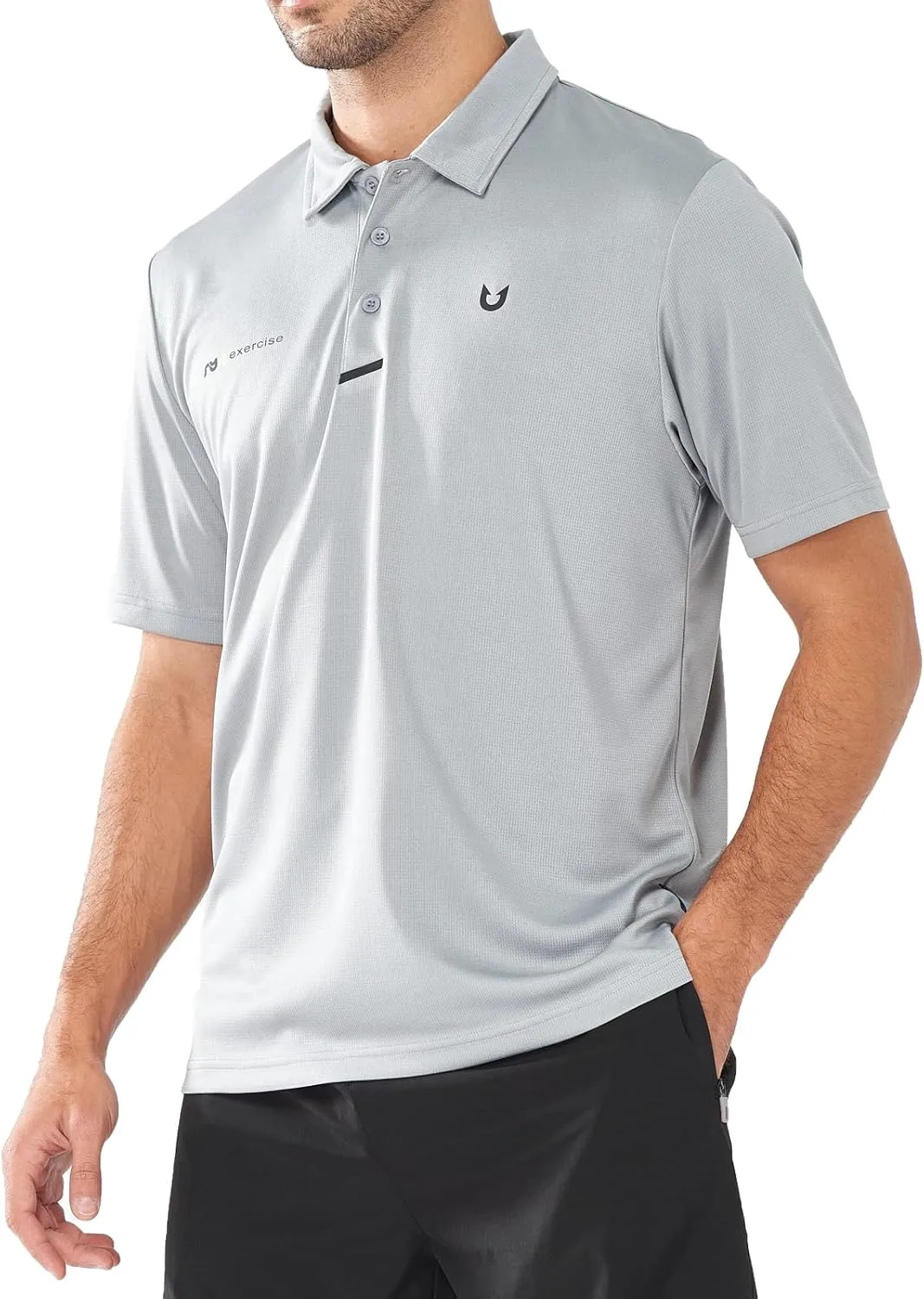 NORTHYARD Men's Polo Shirt Quick Dry Sports Golf Shirts Long and Short Sleeve Tennis Pique Shirt Performance Shirts Tops