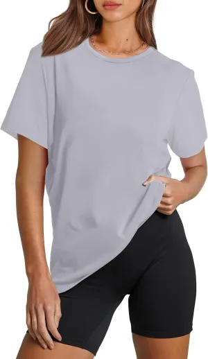 OFEEFAN Workout Tops for Women UPF 50  Breathable Quick Dry Loose Fit T Shirt Outdoor Yoga Running Hiking Gym Tee Top