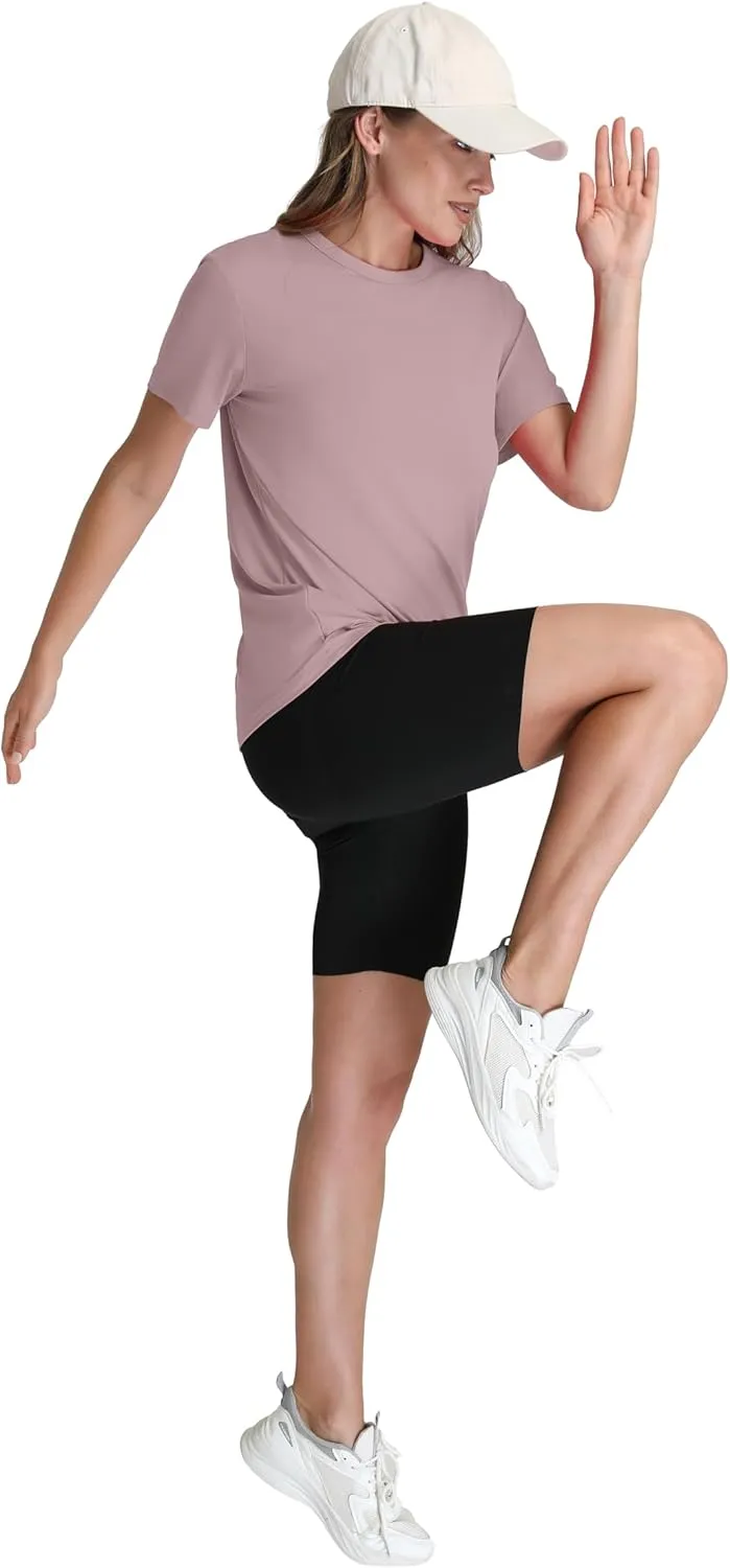 OFEEFAN Workout Tops for Women UPF 50  Breathable Quick Dry Loose Fit T Shirt Outdoor Yoga Running Hiking Gym Tee Top