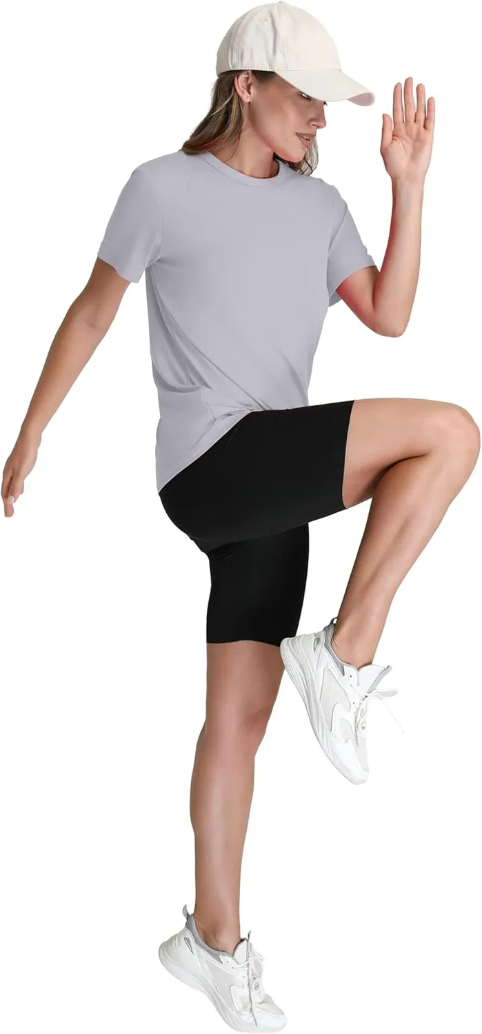 OFEEFAN Workout Tops for Women UPF 50  Breathable Quick Dry Loose Fit T Shirt Outdoor Yoga Running Hiking Gym Tee Top