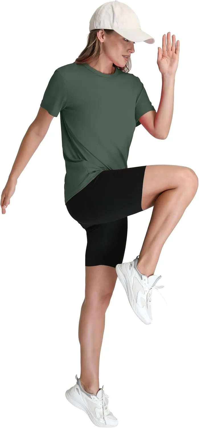 OFEEFAN Workout Tops for Women UPF 50  Breathable Quick Dry Loose Fit T Shirt Outdoor Yoga Running Hiking Gym Tee Top