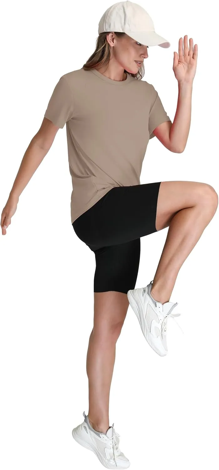 OFEEFAN Workout Tops for Women UPF 50  Breathable Quick Dry Loose Fit T Shirt Outdoor Yoga Running Hiking Gym Tee Top