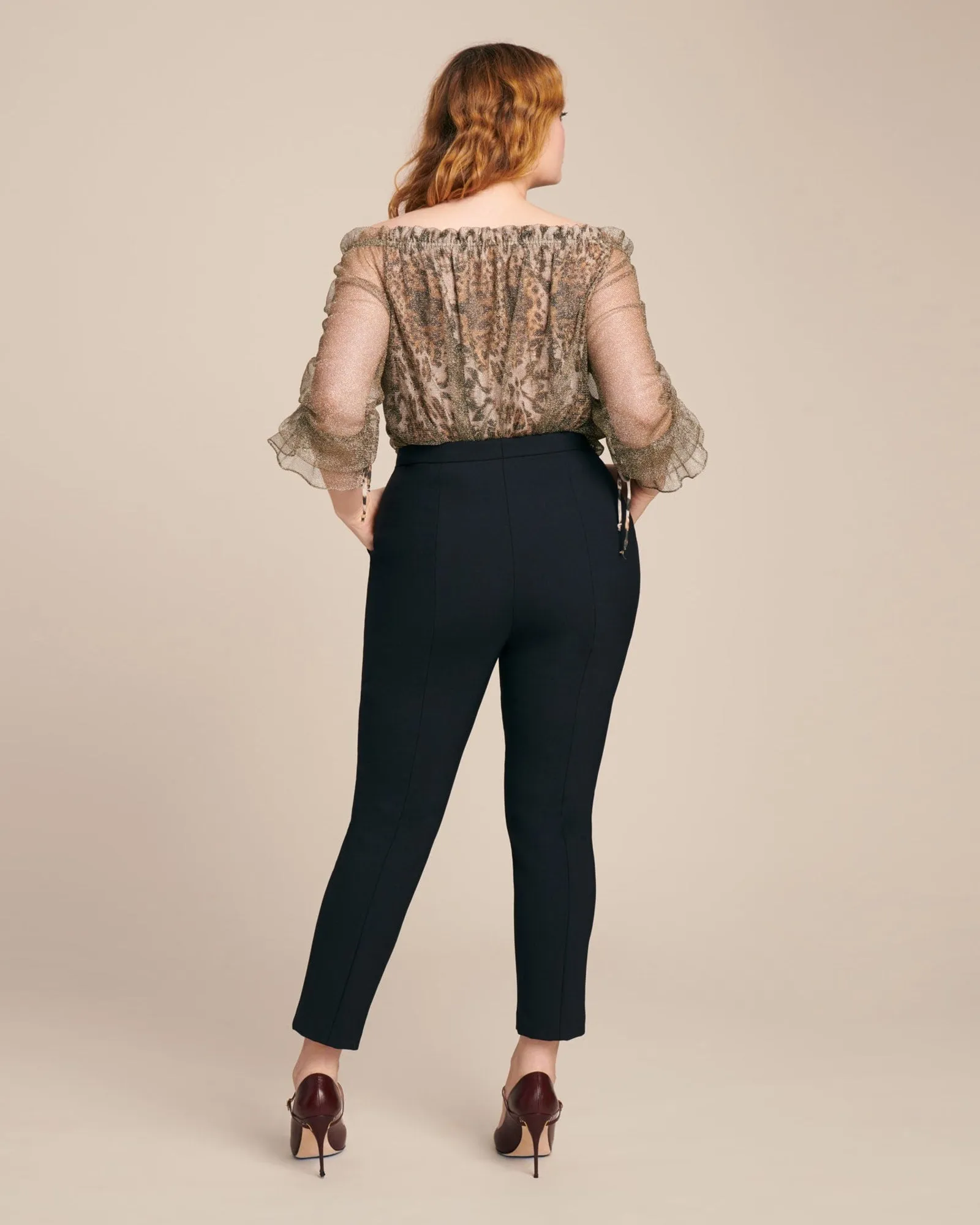 Off-the-Shoulder Leopard Sparkle Top | Animal Print