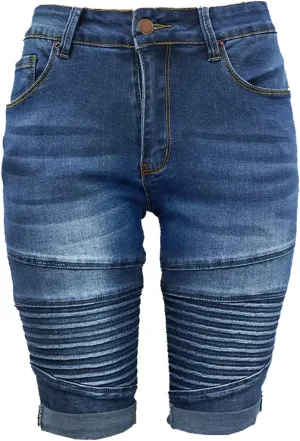 olrain Womens High Waist Ripped Hole Washed Distressed Short Jeans