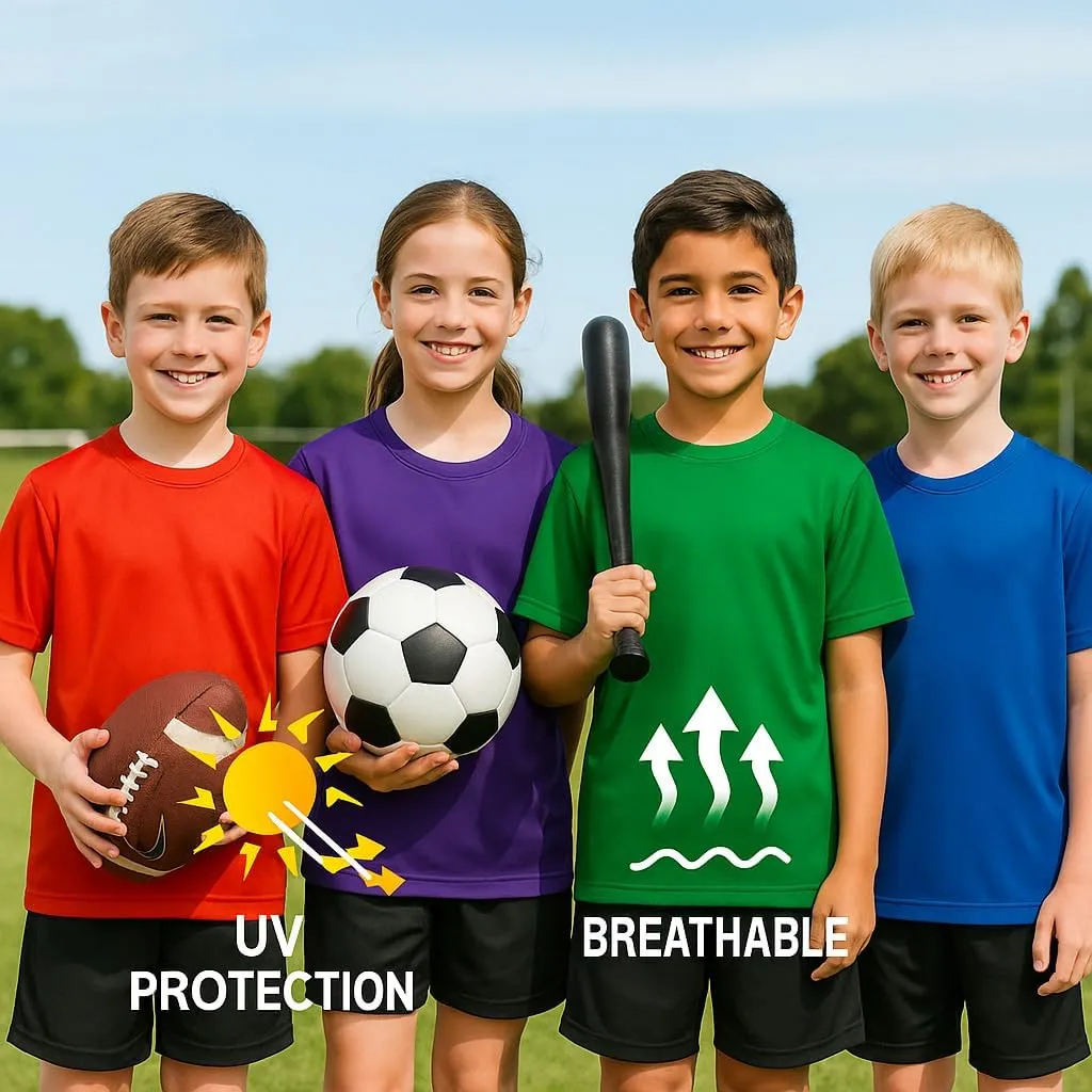 Opna Youth Boys Dri Fit Athletic T Shirts for Boys & Girls Sports Undershirt  Youth & Teen Sizes