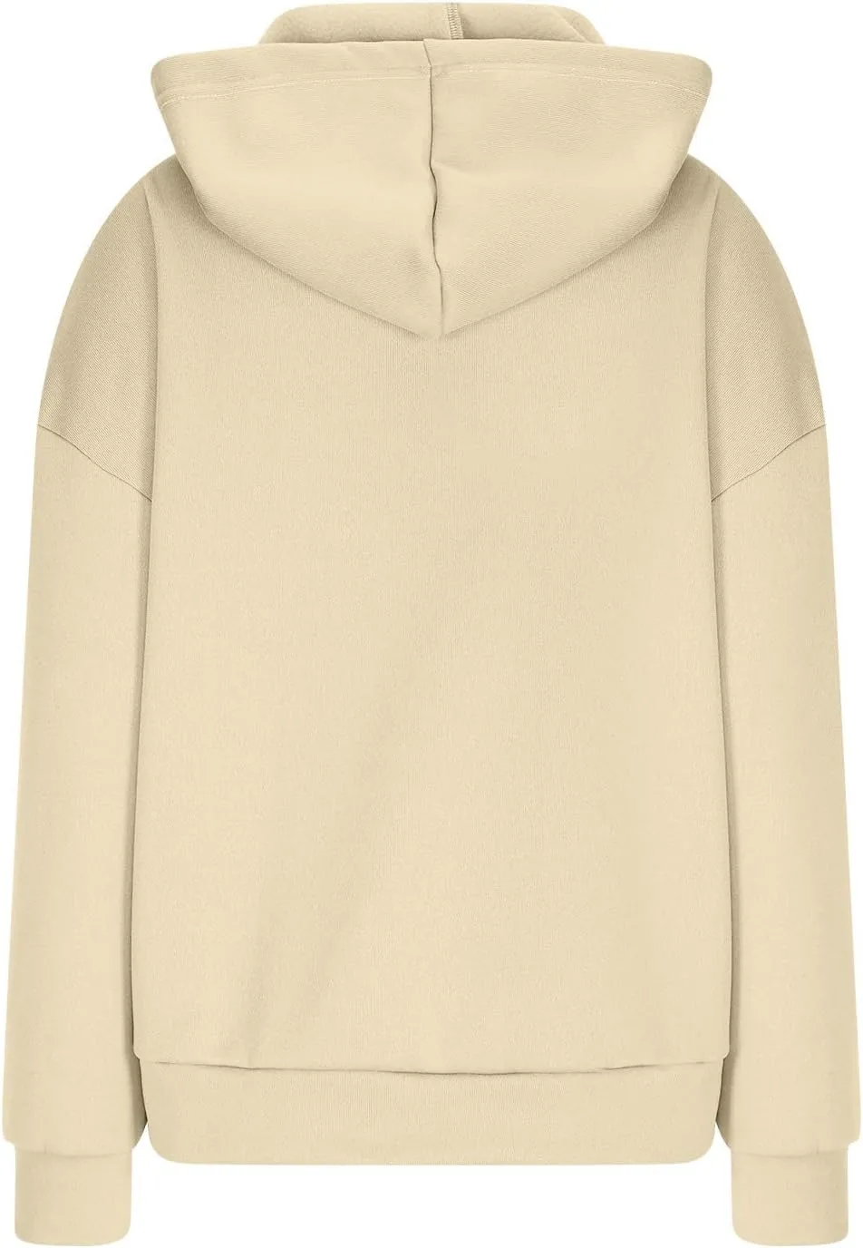Oversized Hoodies for Women 2024 Classic Solid Loose Fit Tops Crewneck Slit Hem Pullover Fall Outfits with Pocket