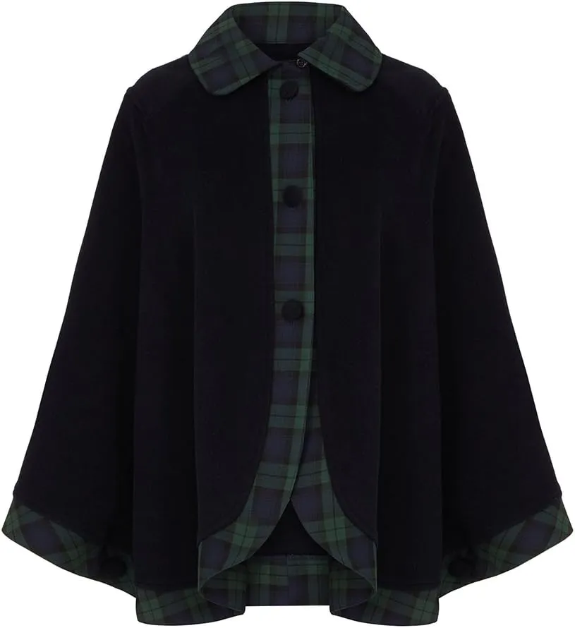 Oxfords Cashmere Tartan Cape
