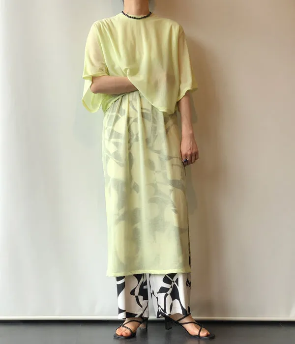 PHEENY/COTTON NYLON SEER ENSEMBLE(LIME)