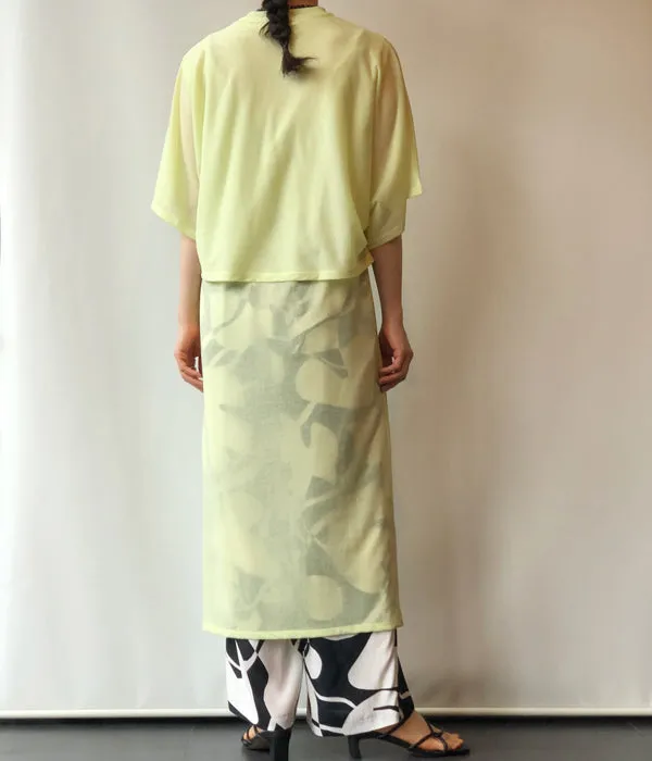 PHEENY/COTTON NYLON SEER ENSEMBLE(LIME)