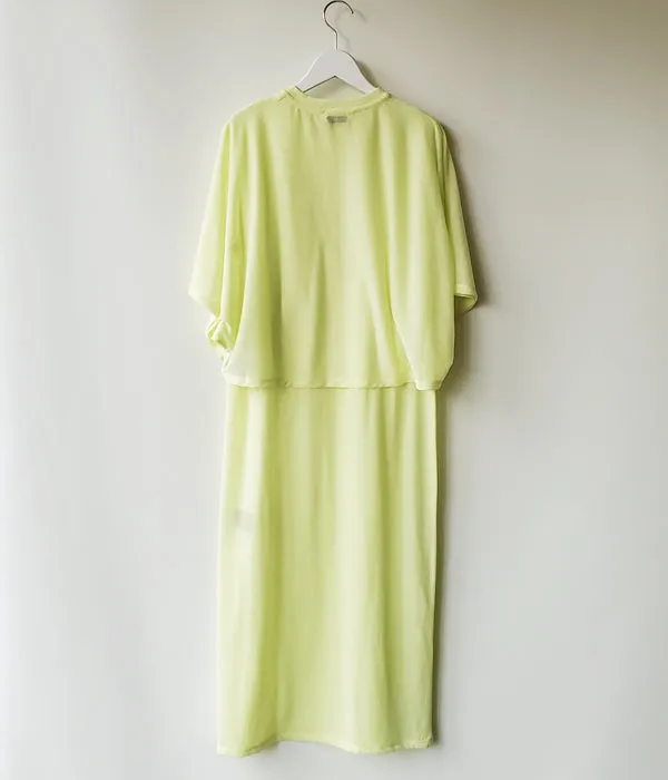 PHEENY/COTTON NYLON SEER ENSEMBLE(LIME)