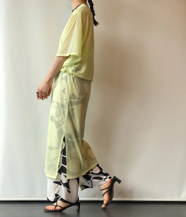 PHEENY/COTTON NYLON SEER ENSEMBLE(LIME)