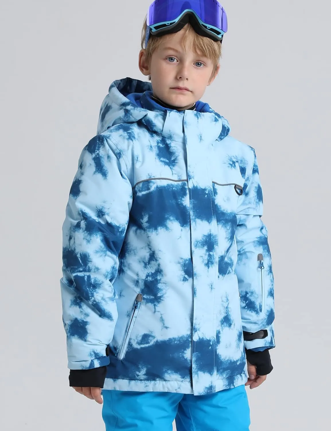 PHIBEE Big Boy's Waterproof Breathable Snowboard Ski Jacket