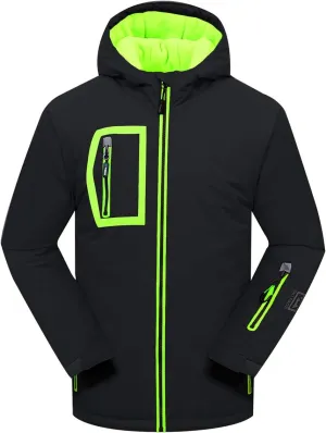 PHIBEE Big Boy's Waterproof Breathable Snowboard Ski Jacket