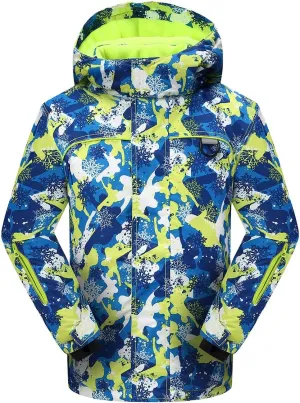 PHIBEE Big Boy's Waterproof Breathable Snowboard Ski Jacket