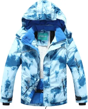 PHIBEE Big Boy's Waterproof Breathable Snowboard Ski Jacket