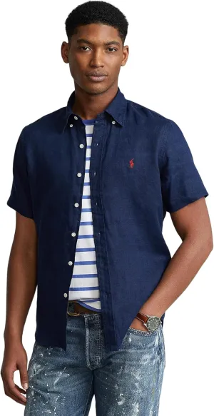 POLO RALPH LAUREN Men's Short Sleeve Linen Shirt
