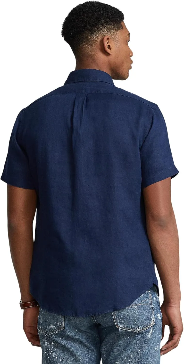 POLO RALPH LAUREN Men's Short Sleeve Linen Shirt
