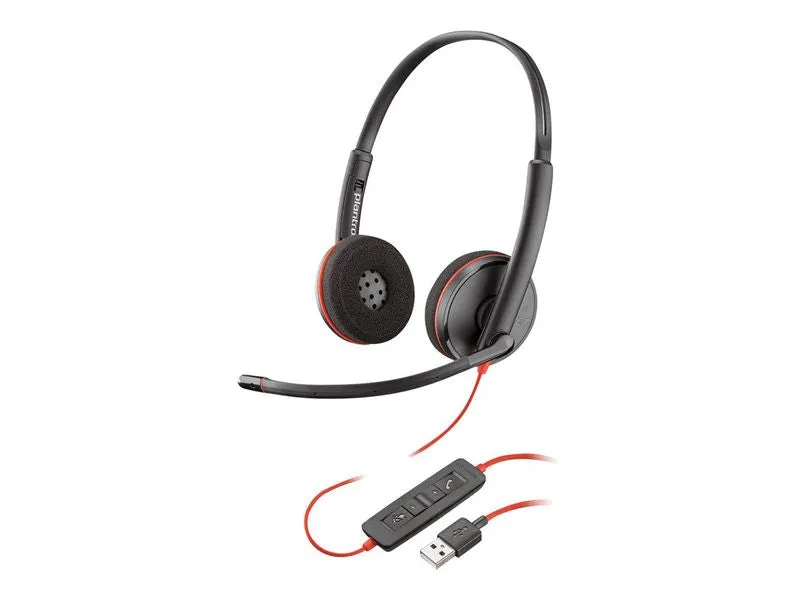 Poly On-Ear Headset Blackwire 3220 Usb-A