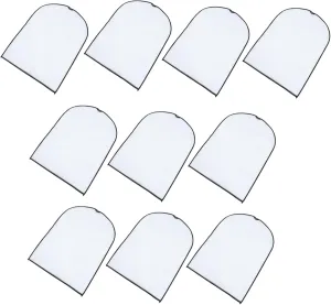 PRETYZOOM Garment Bags 10pcs Breathable Suit Bags Dustproof Wardrobe Covers Overcoat Storage