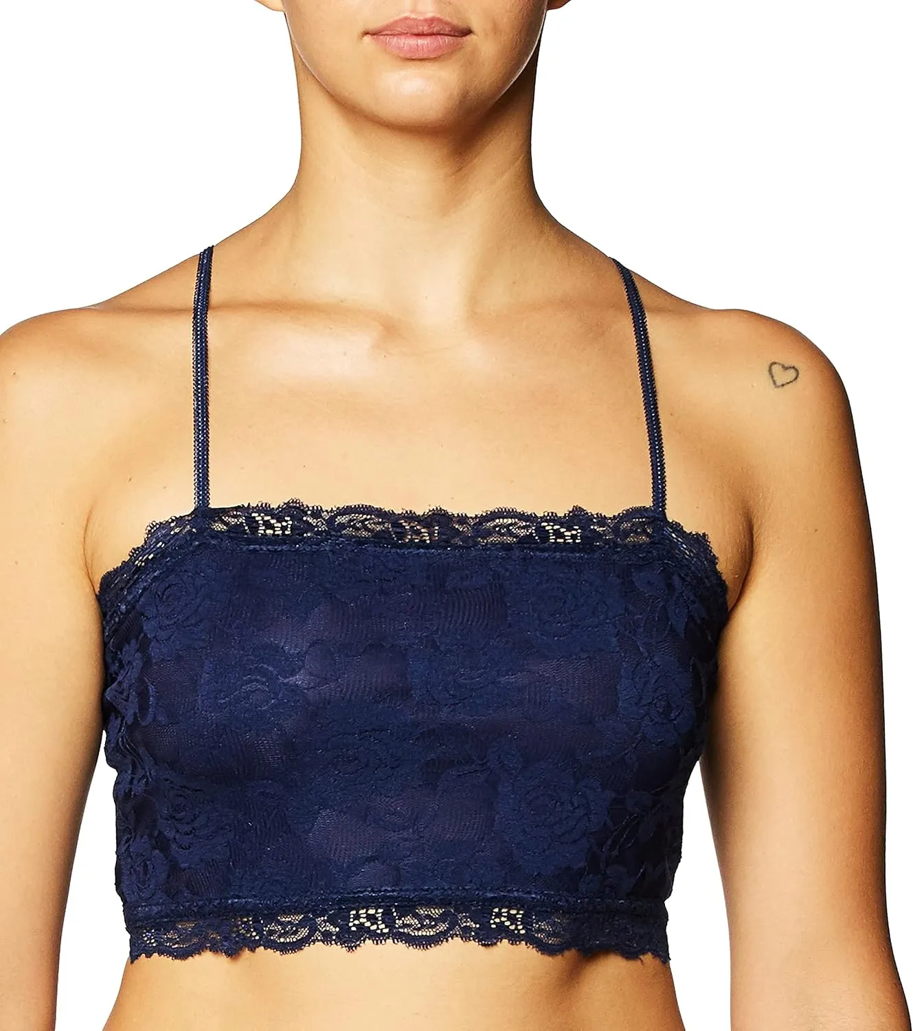 PURE STYLE Girlfriends Women's Camiflage Breathable Stretch Lace Half Cami