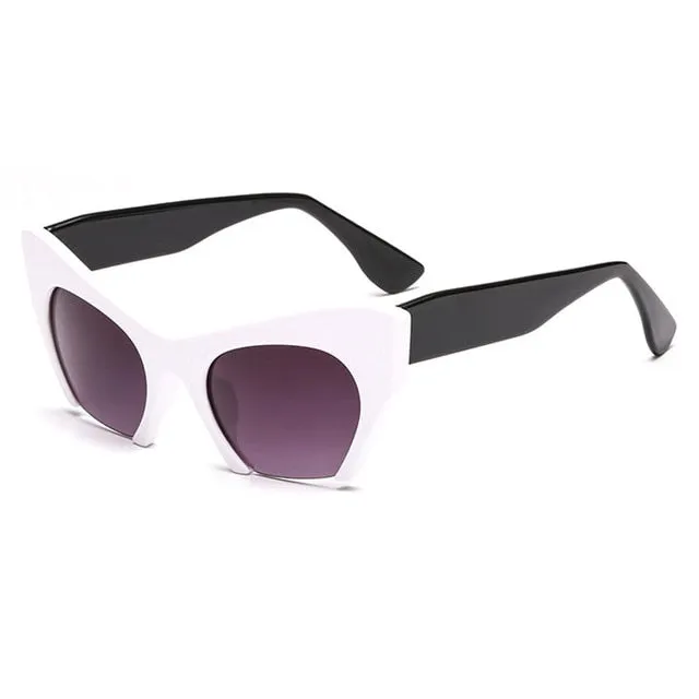 Retro Half Frame Cat Eyes Women's Glasses