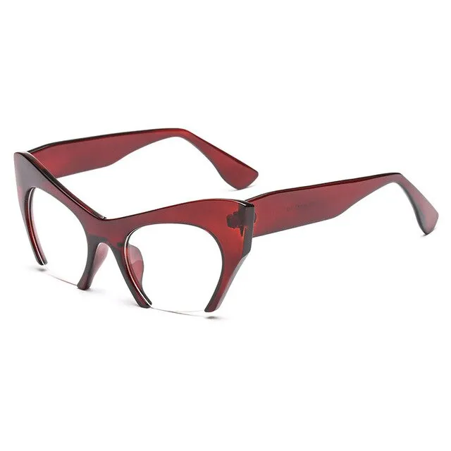 Retro Half Frame Cat Eyes Women's Glasses