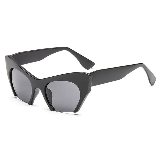 Retro Half Frame Cat Eyes Women's Glasses