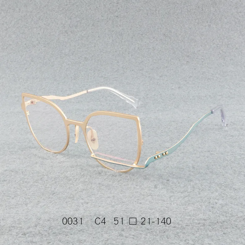 Retro pure titanium frame full frame ultra-light frame 0031
