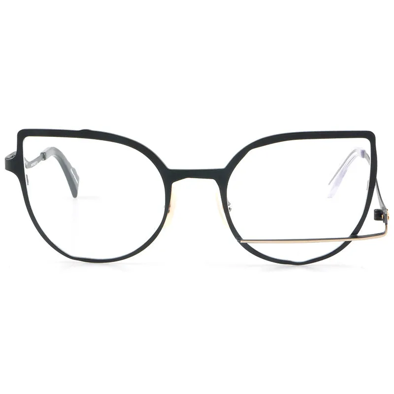 Retro pure titanium frame full frame ultra-light frame 0031