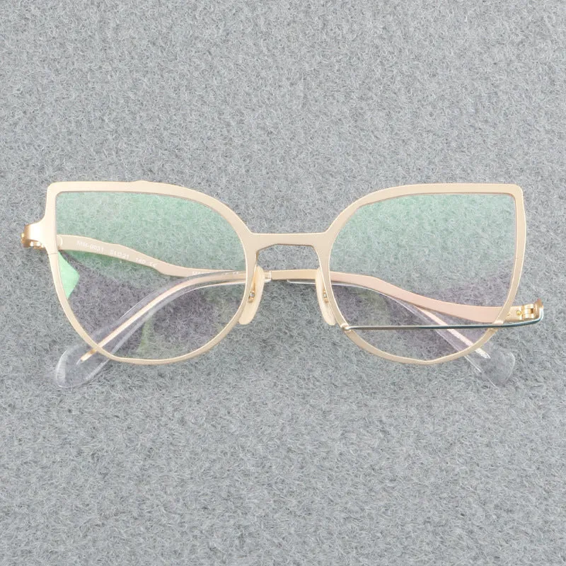 Retro pure titanium frame full frame ultra-light frame 0031