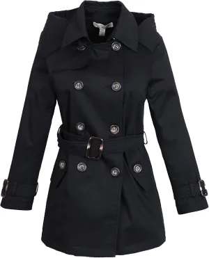 Richie House Girls' Classic Hooded Trenchcoat RH0934