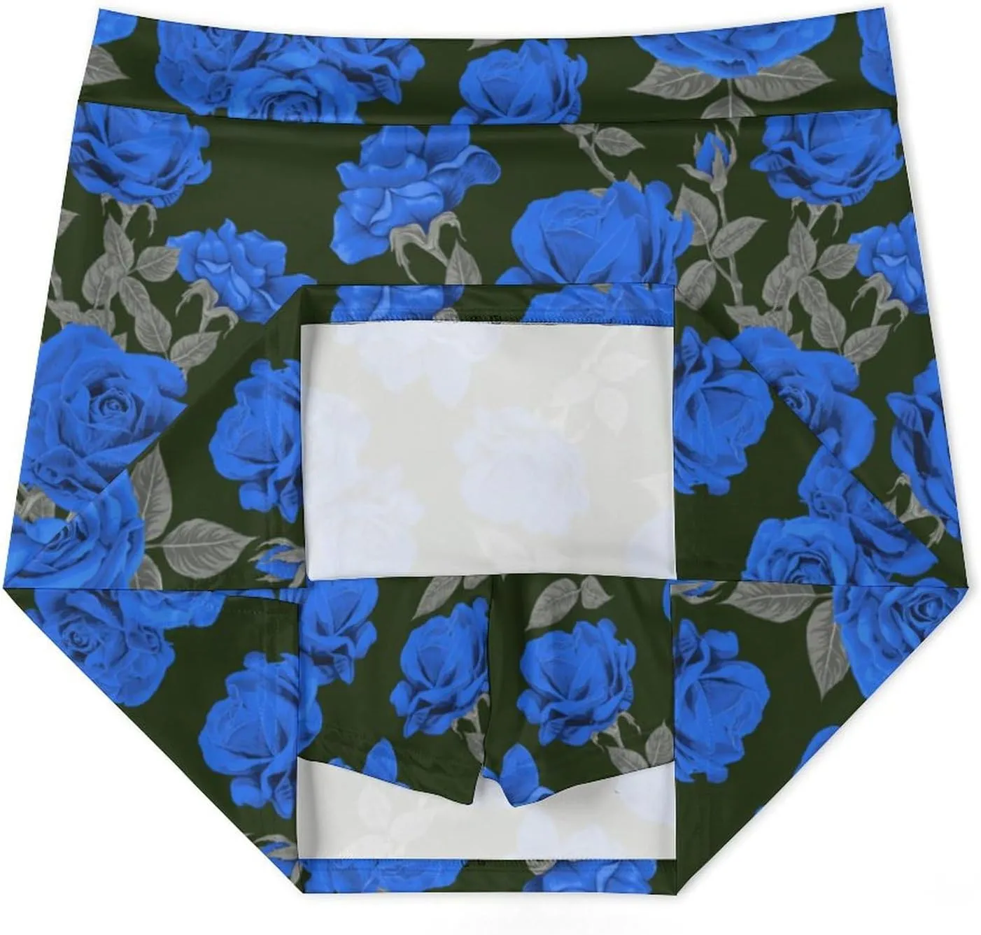 Rose Print Shorts Skirt Womans Golf Skort Light Proof Trouser Skirts High Waist Single Pocket A Line Sport Skorts