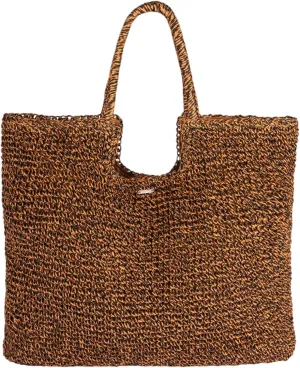 Roxy Women's Beach Tote Bag | Travel | Vacation | Straw | Lightweight | Breathable