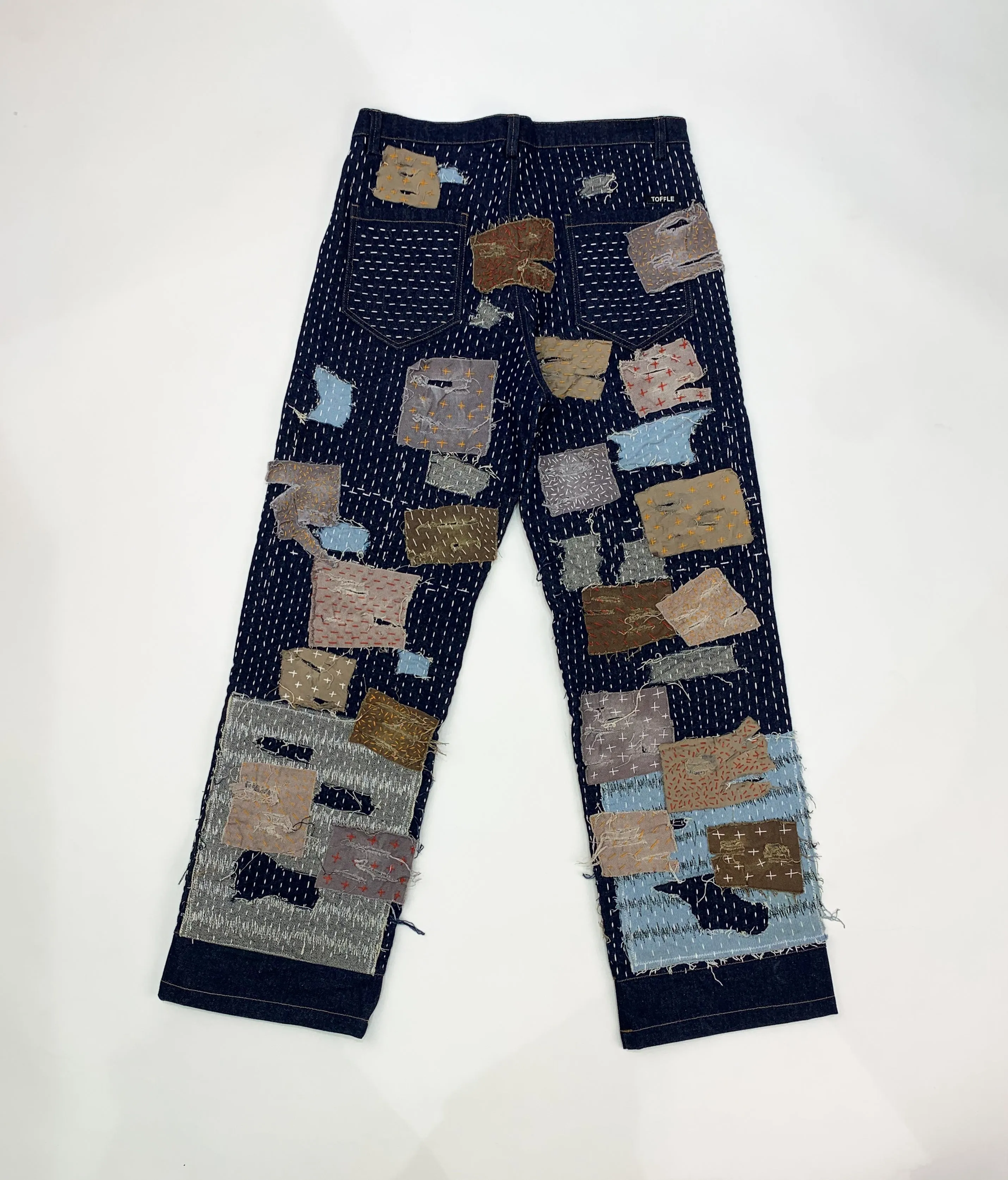 Sashiko Hand Embroidered Jeans