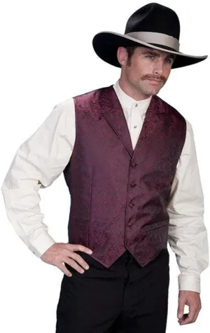Scully Black Classic Paisley Men's Vest RW093