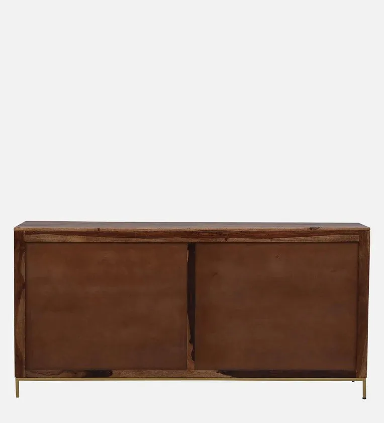 Sheesham Wood Sideboard in Scratch Resistant Rustic Teak Finish