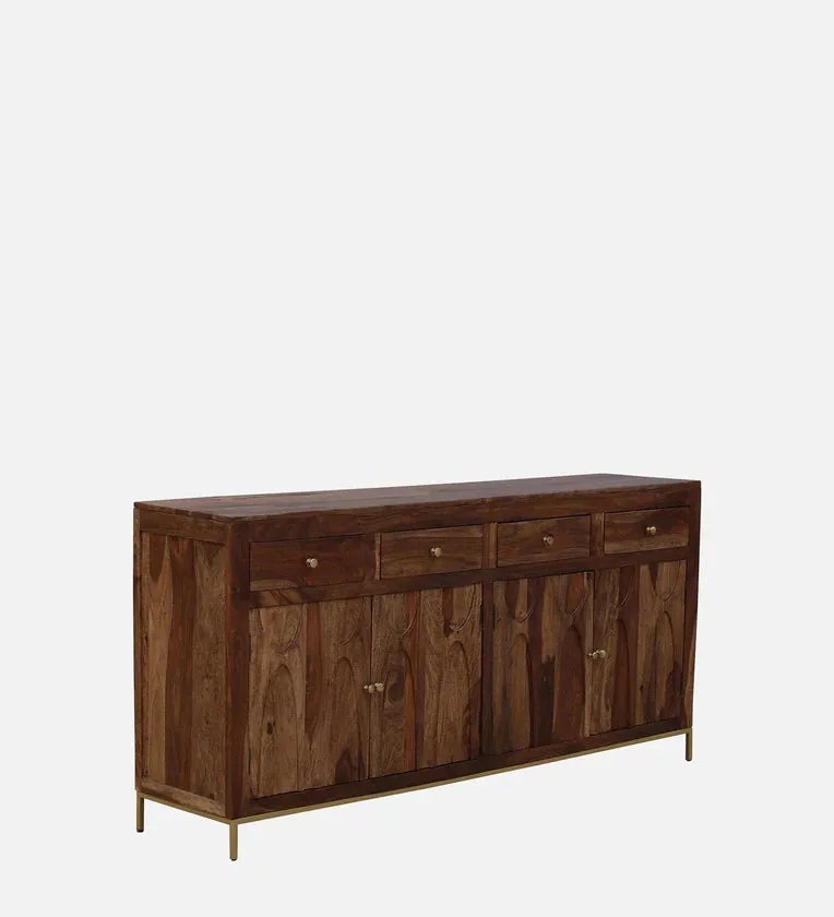 Sheesham Wood Sideboard in Scratch Resistant Rustic Teak Finish