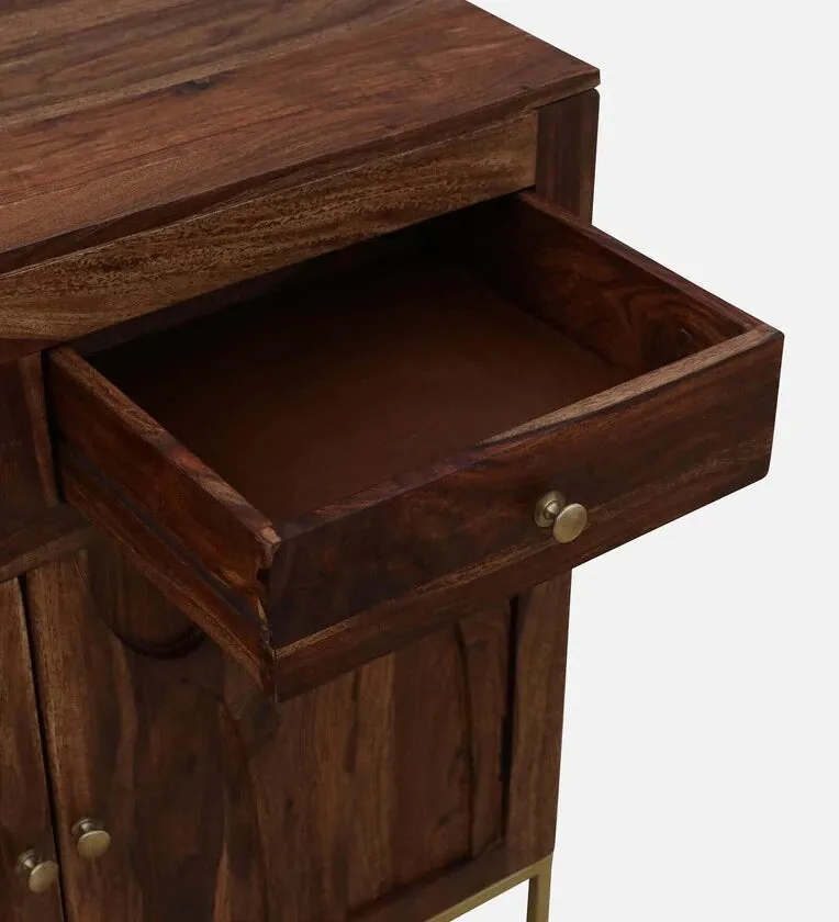 Sheesham Wood Sideboard in Scratch Resistant Rustic Teak Finish