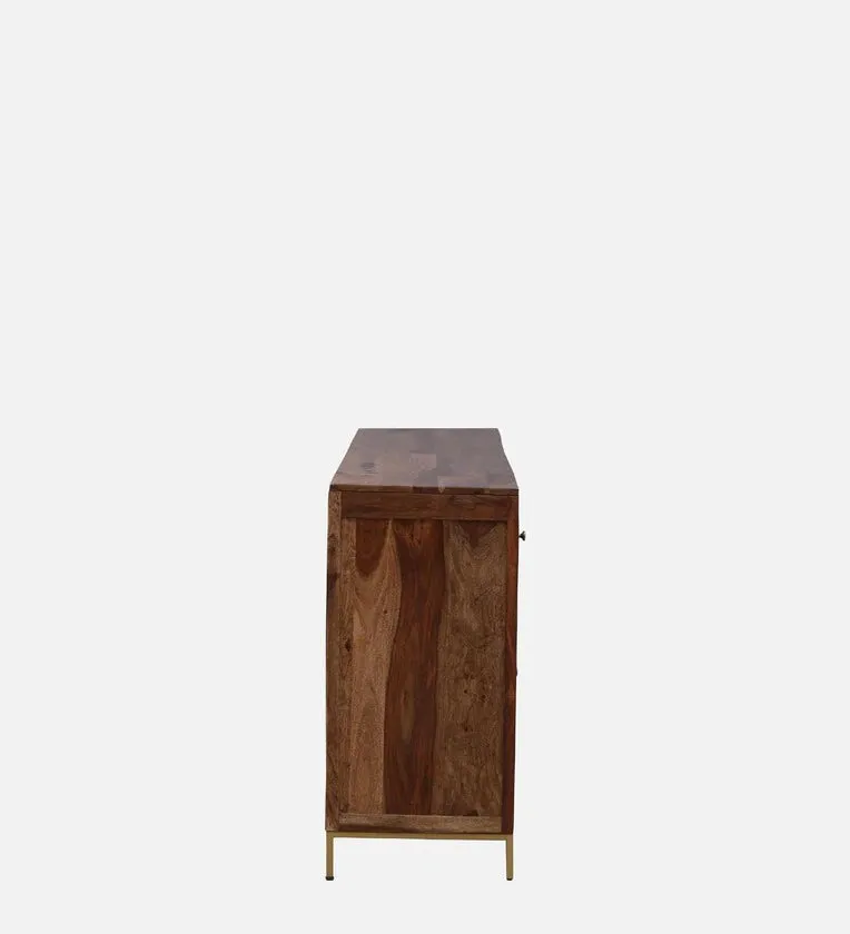 Sheesham Wood Sideboard in Scratch Resistant Rustic Teak Finish