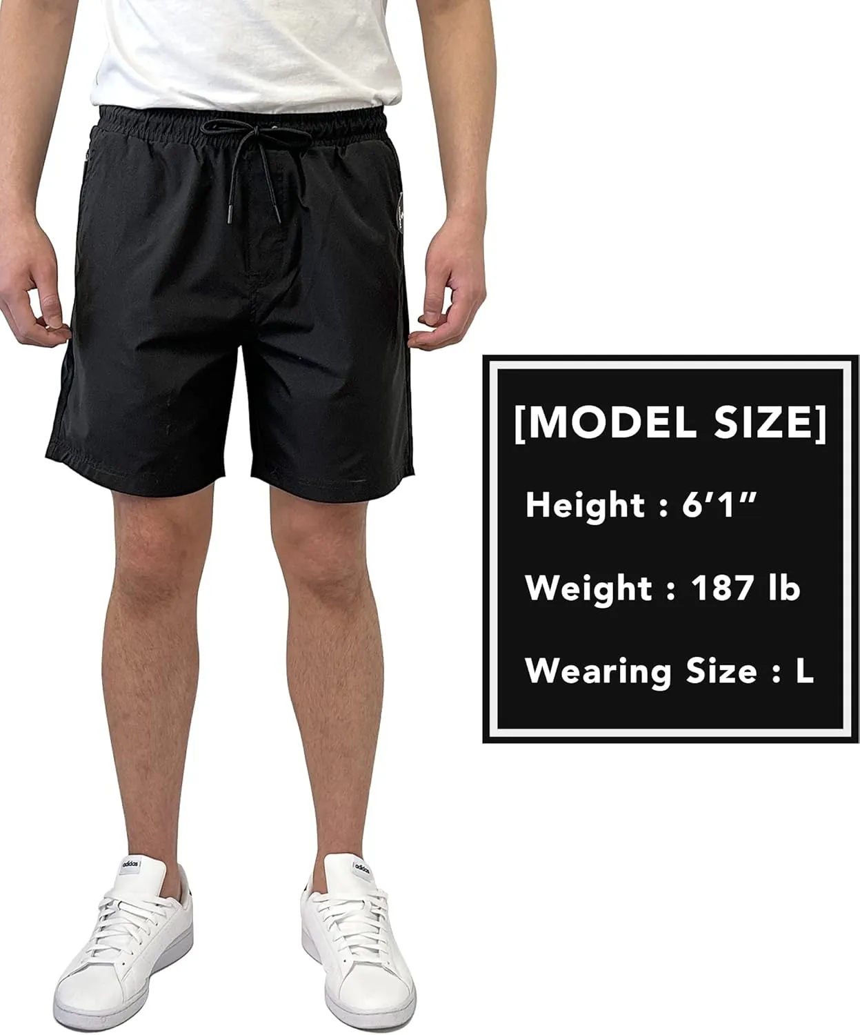 Southpole Men's Quick-Dry Water Resistant Nylon Shorts Inseam 7"