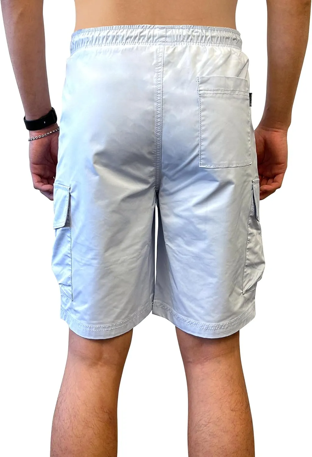 Southpole Men's Tech Woven Nylon Cargo Shorts, Quick Dry, Lightweight, Adjustable Waist