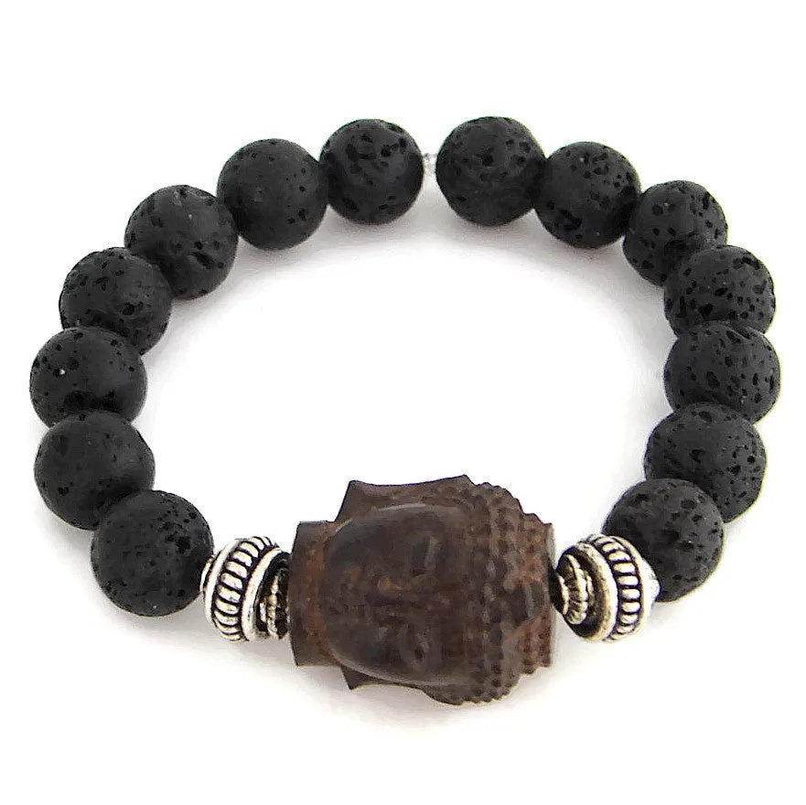 Statement Buddha Bracelet | The Enlightened Journey | Coral Stones