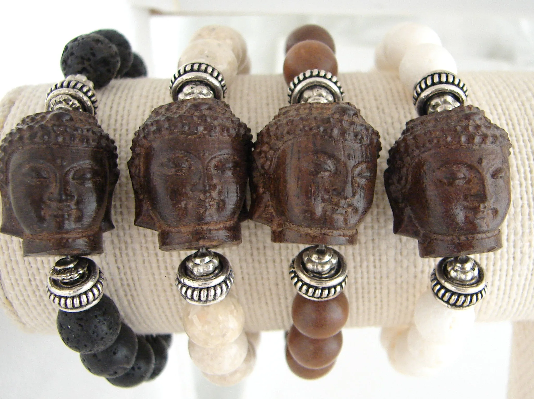 Statement Buddha Bracelet | The Enlightened Journey | Coral Stones