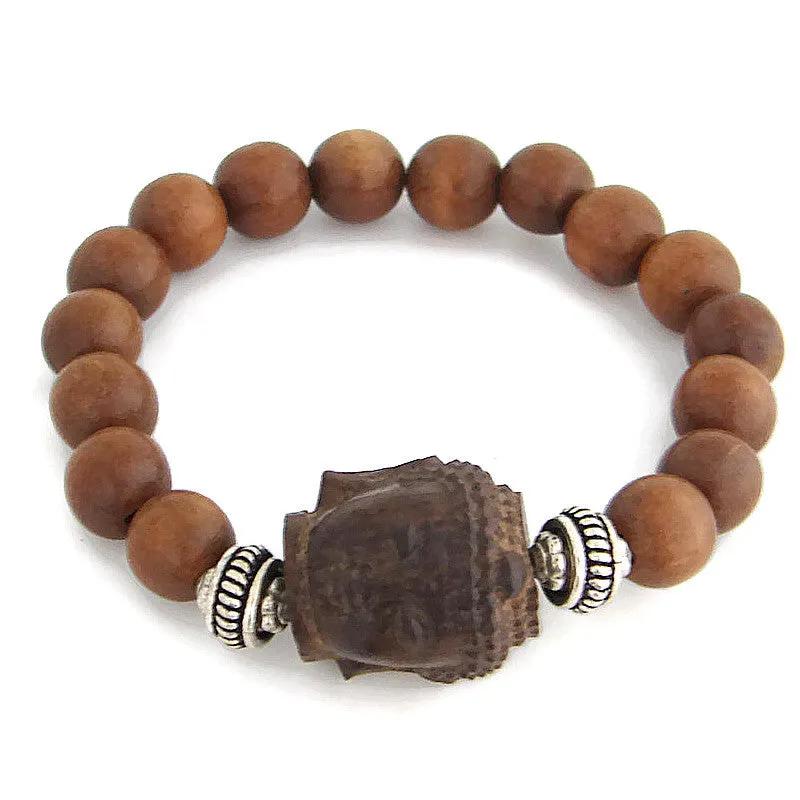 Statement Buddha Bracelet | The Enlightened Journey | Coral Stones