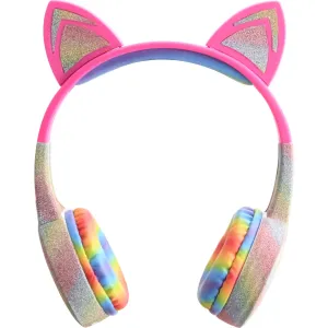 Stereo Bluetooth Headphones Cat Ears w/LED Lights