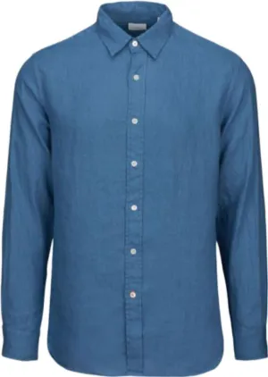 SWIMS Amalfi 100% Linen Shirts for Men, Collar Button Down Shirt, Mens Casual Long Sleeves Untucked Vacation Resort Wear