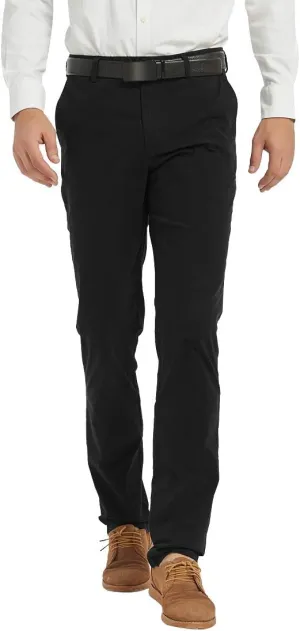 Taloyone Men's Straight Fit Stretch Classic Fit Slim Flat-Front Golf Chino Pant