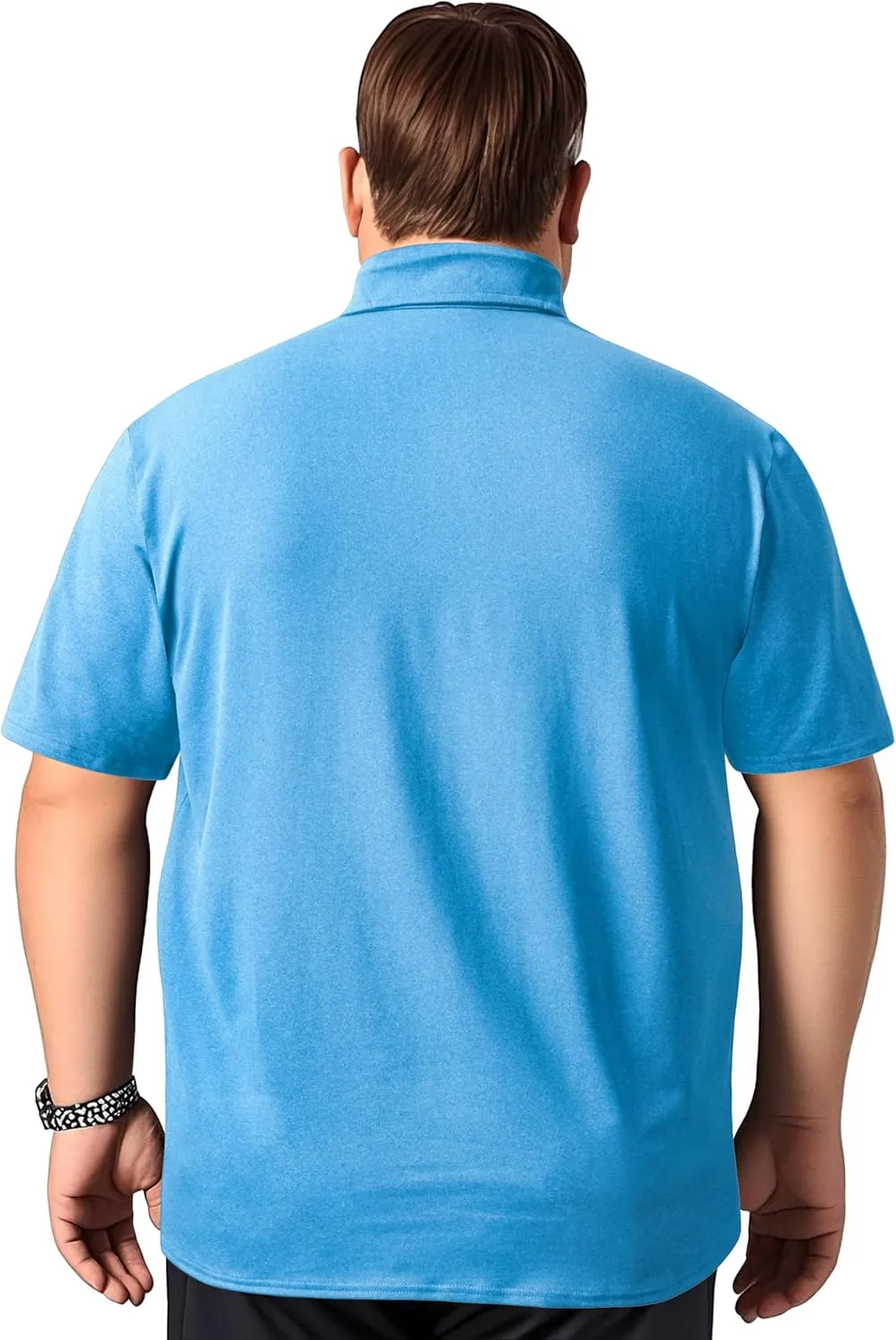 TAPULCO Men's Big and Tall Golf Polo Shirt Moisture Wicking Casual Lightweight Breathable Performance Shirts (2XL-5XL)