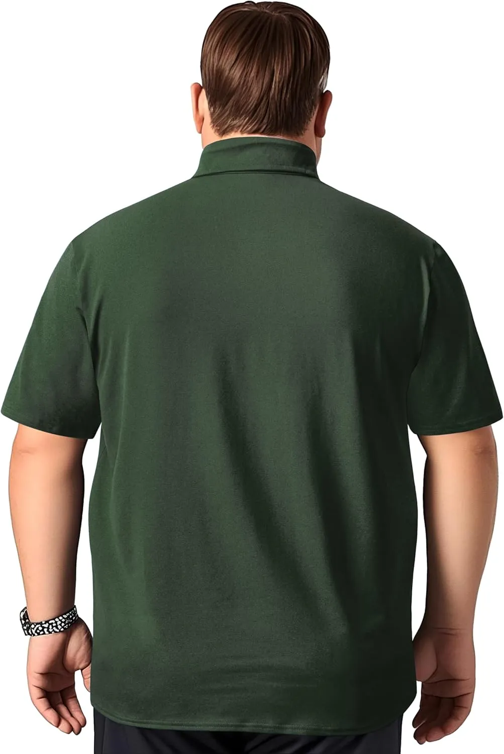 TAPULCO Men's Big and Tall Golf Polo Shirt Moisture Wicking Casual Lightweight Breathable Performance Shirts (2XL-5XL)