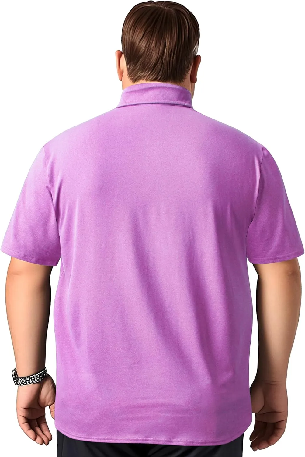 TAPULCO Men's Big and Tall Golf Polo Shirt Moisture Wicking Casual Lightweight Breathable Performance Shirts (2XL-5XL)